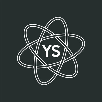 YS letter logo design on white background. YS logo. YS creative initials letter Monogram logo icon concept. YS letter design