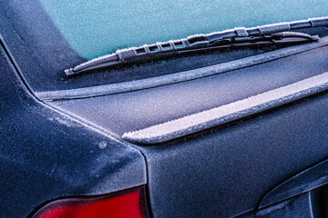 typical car in winter - frost - 773266997