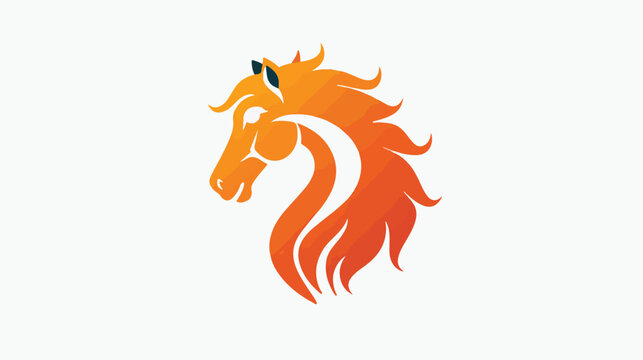 Horse logo template design creative idea illustration