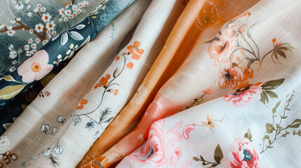 Floral designs that blend blossoms and botanicals, capturing the essence of nature in a palette of soft, soothing tones.