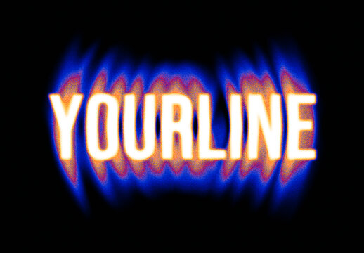 Moved Rounded Text Effect 03