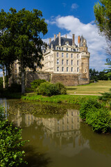 Fototapeta na wymiar Chateau de Brissac, Brissac-Quince, Pays de la Loire, France
