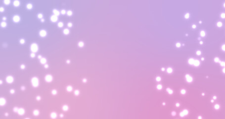 Abstract glowing white particles background animation material. Sparkling particles with bokeh. (pink gradation background) 抽象的な輝く白色のパーティクル背景アニメーション素材(ピンクのグラデーション背景)
