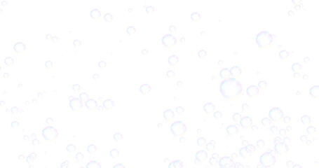 Round soap bubbles (bubbles) reflected in a rainbow pattern (transparent background) PNG with alpha channel. 虹模様に映る丸いシャボン玉（泡）（背景透過）アルファチャンネル付きPNG