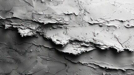 A hand-applied, stroke scraped white mortar or stucco wall background