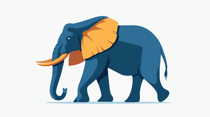Illustration vector graphic of elephant. good for spo