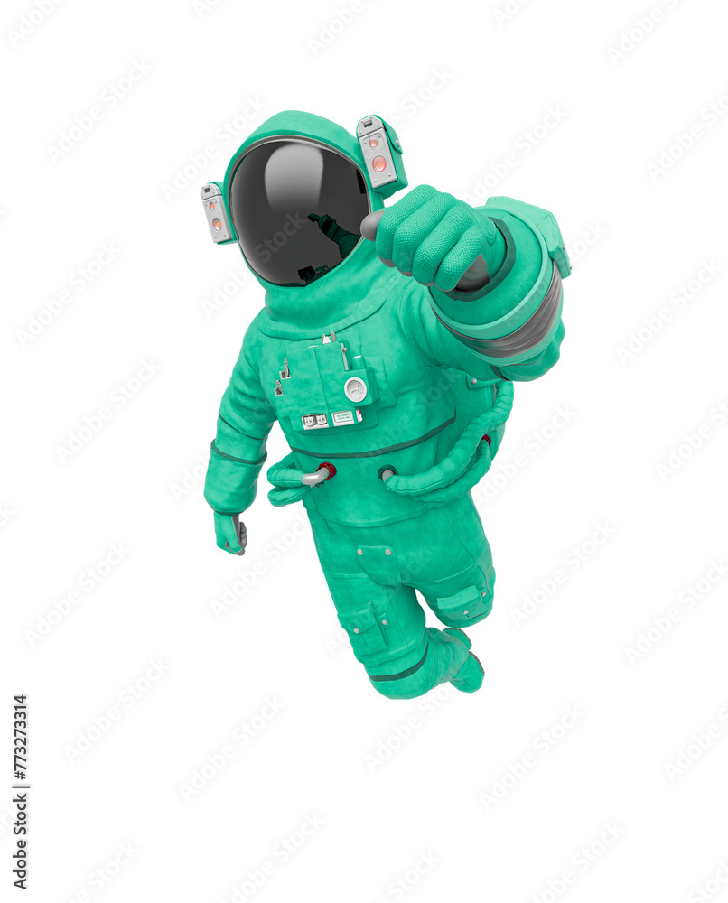 Wall mural astronaut in float pose