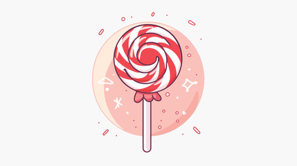 Kawai Lollipop. Sign symbol web element. Social media