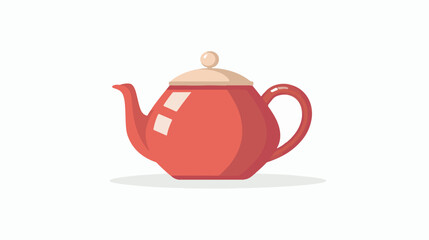 Vector illustration of teapot icon flat vector isolated
