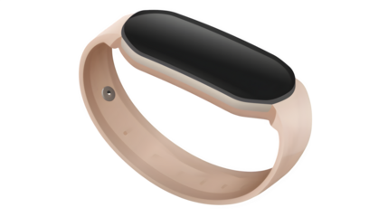 Fitness Tracker Smart Watch PNG: Wearable Health Monitor Isolated on White | Transparent Background | Hand Edited Generative AI