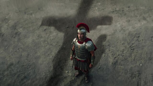 roman soldier : Truly this man was the Son of God.