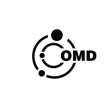 OMD letter logo design on white background. OMD logo. OMD creative initials letter Monogram logo icon concept. OMD letter design
