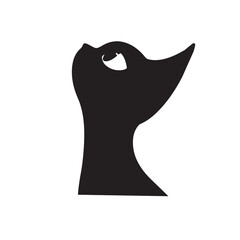 black cat logo vector, black cat icon in flat, line trendy style. isolated on white background. Cat silhouette sign symbol. mobile concept and web design. House animals symbol logo vector graphics