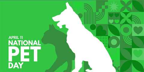 National Pet Day.  background, banner, card, poster