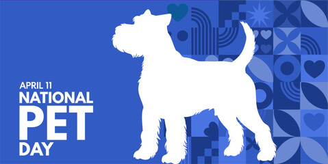 National Pet Day.  background, banner, card, poster