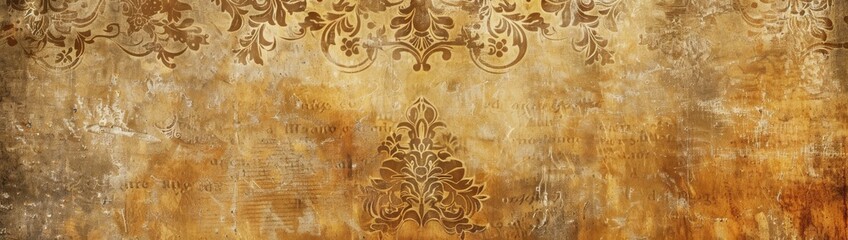 Background or texture of old wallpaper.