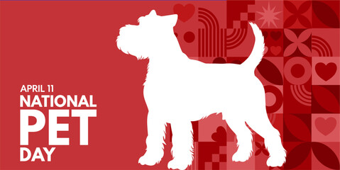 National Pet Day.  background, banner, card, poster