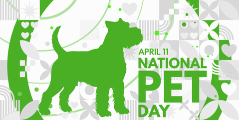 National Pet Day.  background, banner, card, poster