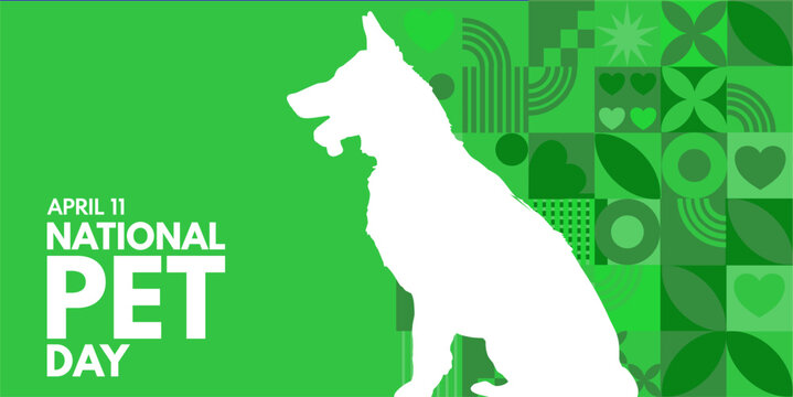 National Pet Day.  background, banner, card, poster