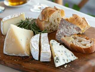 Artisanal cheese and bread pairing, flavors married, culinary conversation