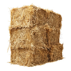 Hay stack isolated on transparent background