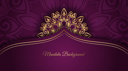 luxury background with mandala ornament