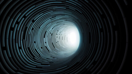 Abstract information tunnel - obrazy, fototapety, plakaty