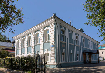 A residential building of the late 18th century on the street of Embankment of the VI Army. Vologda, Russia
