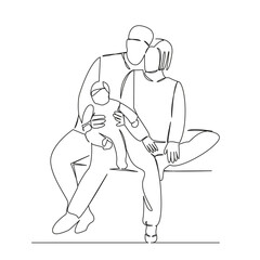 husband wife newborn baby