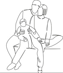 husband wife newborn baby