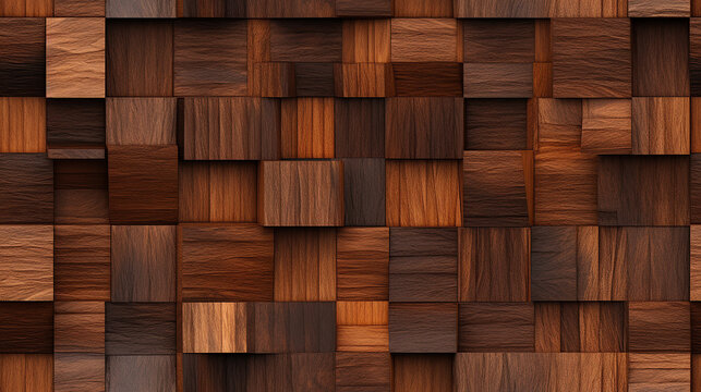 wood cubic pattern, repetitive background