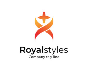 Obraz premium Vector Royal styles logo template design 