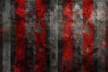 Dark red and grey grunge stripes abstract background - obrazy, fototapety, plakaty