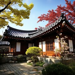 Naklejka premium Korean House