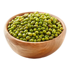 Mung beans isolated on transparent background