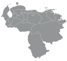 Obraz premium Outline of the map of ????? with regions