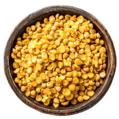 Bowl Chana dal isolated on transparent background