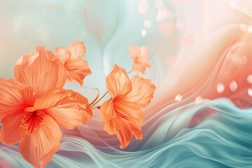 abstract background for June: Pale orange, pearl