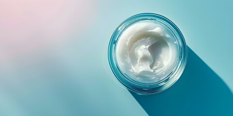 Closeup of a jar of facial peptide serum a skincare product for ant. Concept Skincare, Facial Serum, Beauty Product, Closeup Photography, Anti-aging