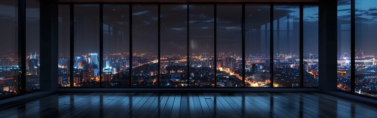 City Night View From Room