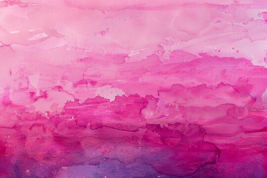 Pink and Purple Painting on White Background