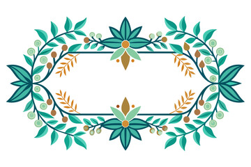 Border design with white background.