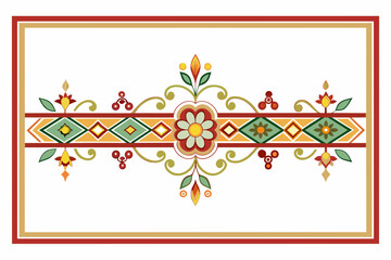 Border design with white background.