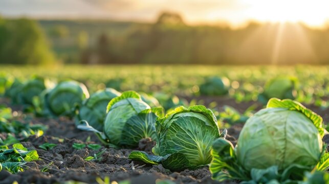 cabbage from field. cabbage background. cabbage harvest