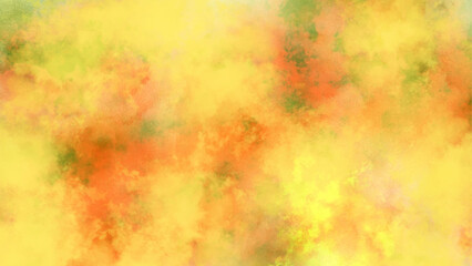 Yellow Watercolor Abstract Background Pattern, Abstract colorful smoke background. Yellow and red texture of smoke.