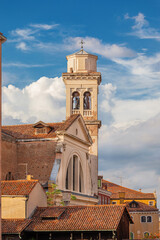 Saint Trovaso beautiful 16th century bell tower in Venice - 773322703