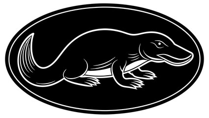 a-platypus-icon-in-circle-logo vector illustration
