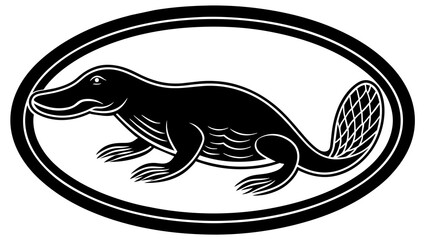 a-picture-of--a-platypus-icon-in-circle-logo