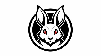 a-rabbit-icon-in-circle-logo vector illustration 