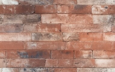 Flat Faded Brick Texture Seamless Pattern